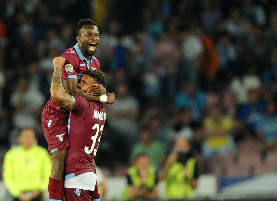  Ogenyi Onazi celebrates scoring Champions League-qualifying goal in 2015