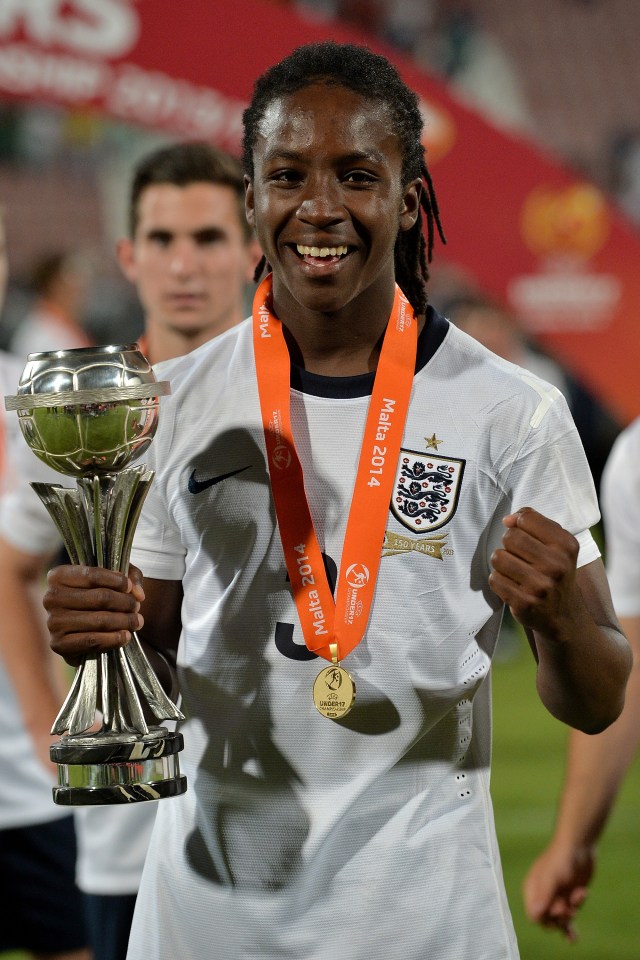  Tafari Moore helped England to win the Under-17s European Championship in 2014