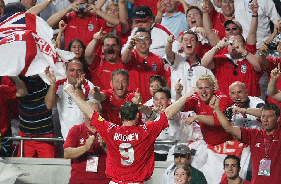  Wayne Rooney enjoyed a stellar Euro 2004 until it was cut short through injury