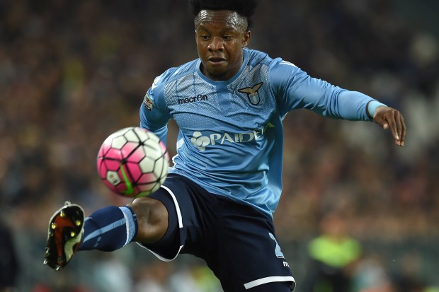 TURIN, ITALY - APRIL 20: Ogenyi Onazi of SS Lazio controls the ball during the Serie A match between Juventus FC and SS Lazio at Juventus Arena on April 20, 2016 in Turin, Italy. (Photo by Valerio Pennicino/Getty Images)