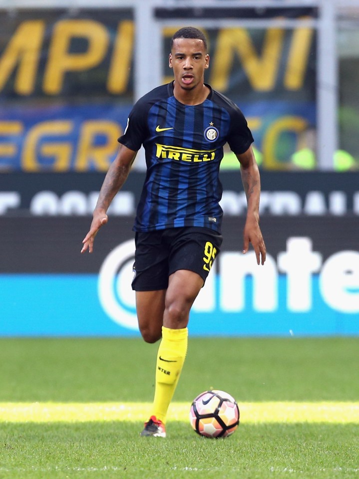  Left-back Senna Miangue is expected to play a big role under Frank de Boer at Inter