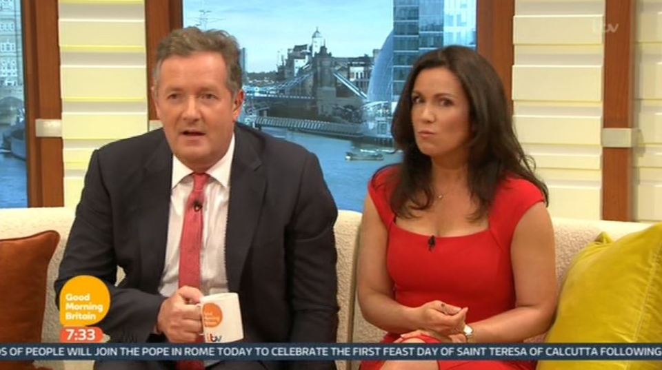 Piers wanted to clarify why Susanna said she wasn't pregnant 