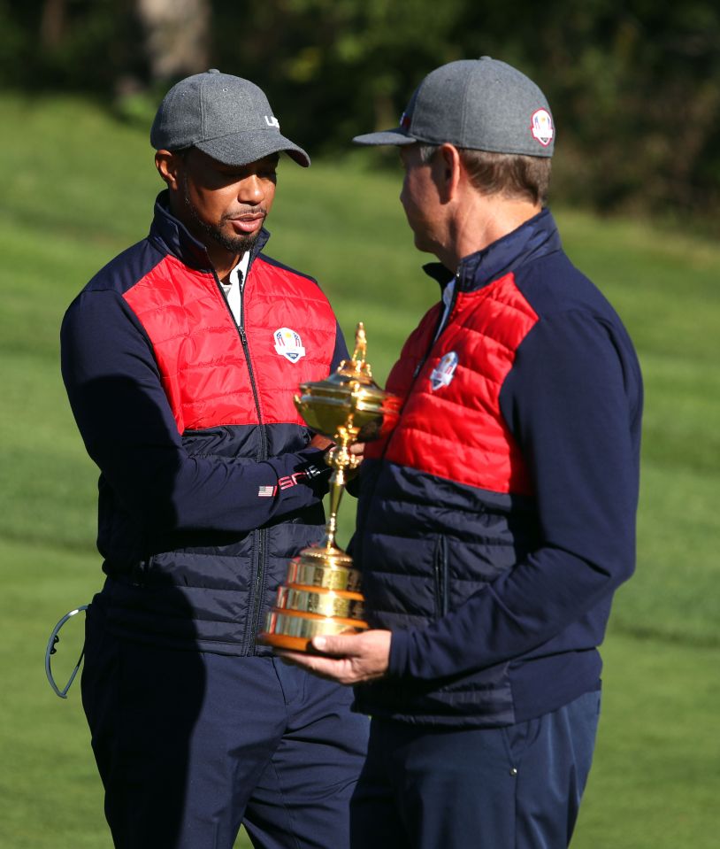  Davis Love has brought in Tiger Woods to help America win the Ryder Cup