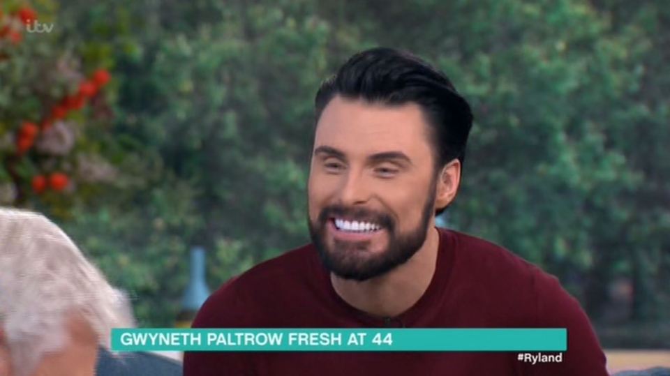  Rylan realised he'd gone off track a little bit and laughed too