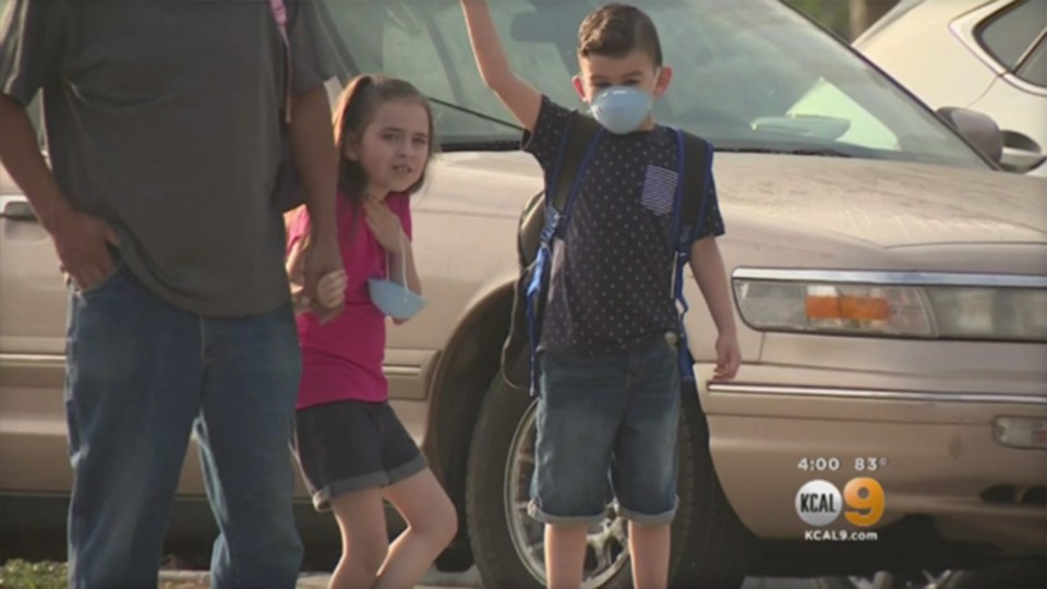  Worried parents and kids, pictured, are demanding more info after letters were sent home warning of leprosy at Indian Hills Elementary