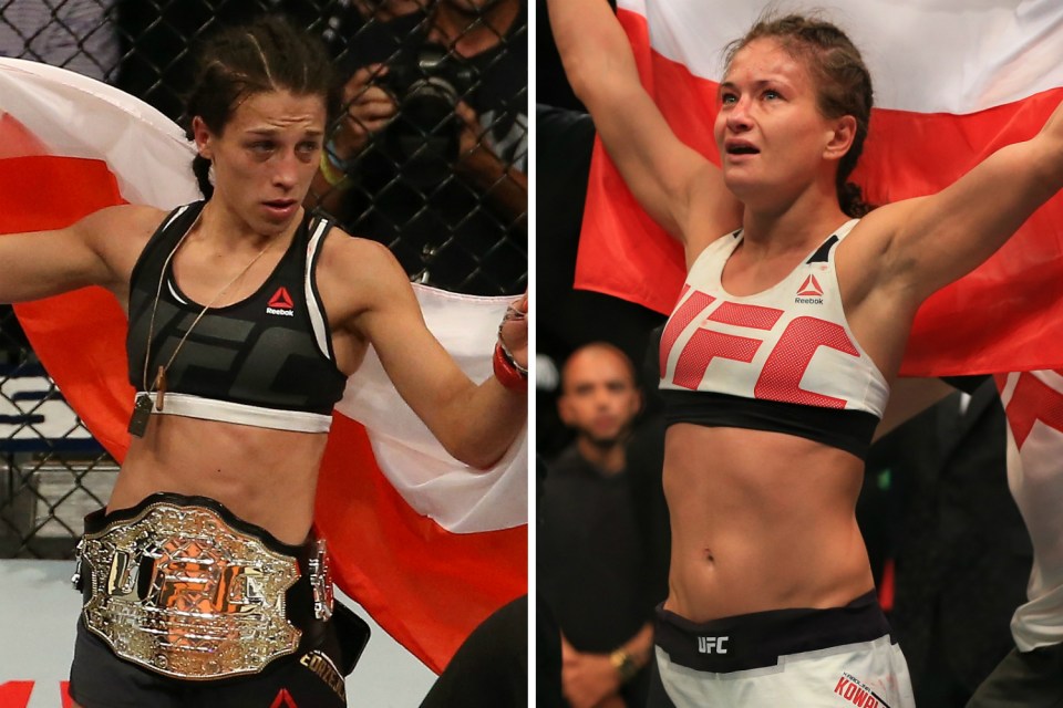  Champion and challenger: Joanna Jedrzejczyk has been linked with a New York title bout with Karolina Kowalkiewicz