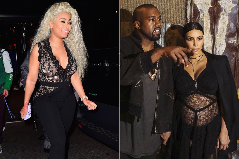  Blac copied Kim's trend of wearing revealing lace over her intimate parts