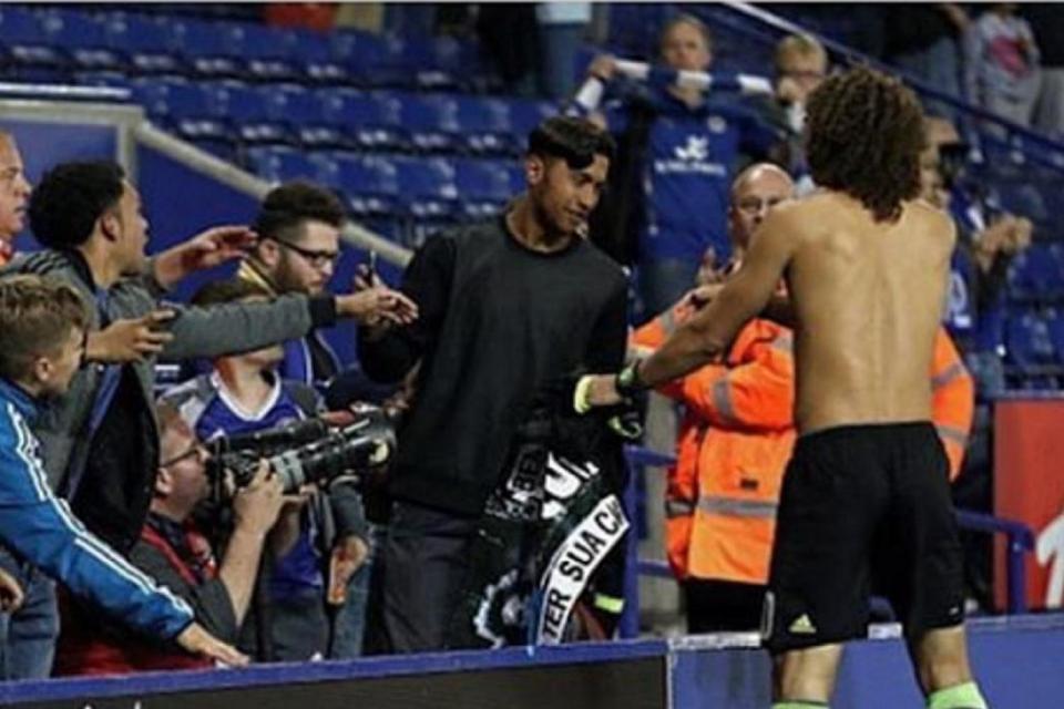  David Luiz has revealed why he handed his shirt to a fan after beating Leicester