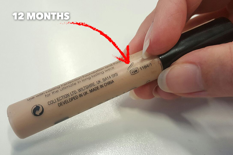  This expiry date indicates that the concealer should only be kept for a year