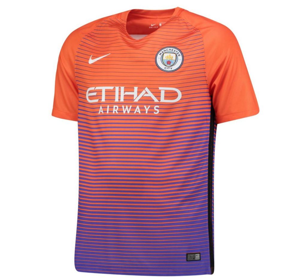  Manchester City will use their new third kit in all away cup matches played this season