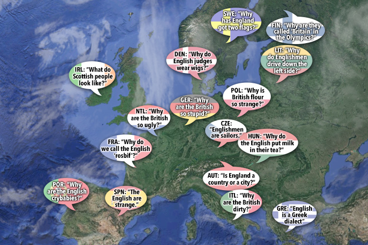  A new study has revealed the questions about Brits most often googled by our European neighbours