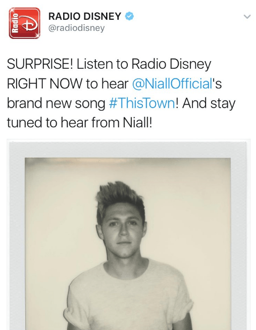  Radio Disney quickly deleted the tweet