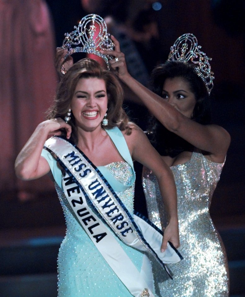  Venezuelan beauty Alicia Machado won the Miss Universe crown in 1996