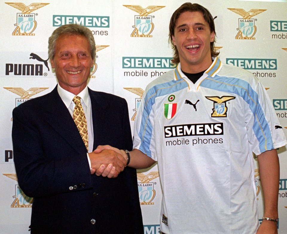  Premier League clubs couldn't compete with likes of Lazio in early 2000s