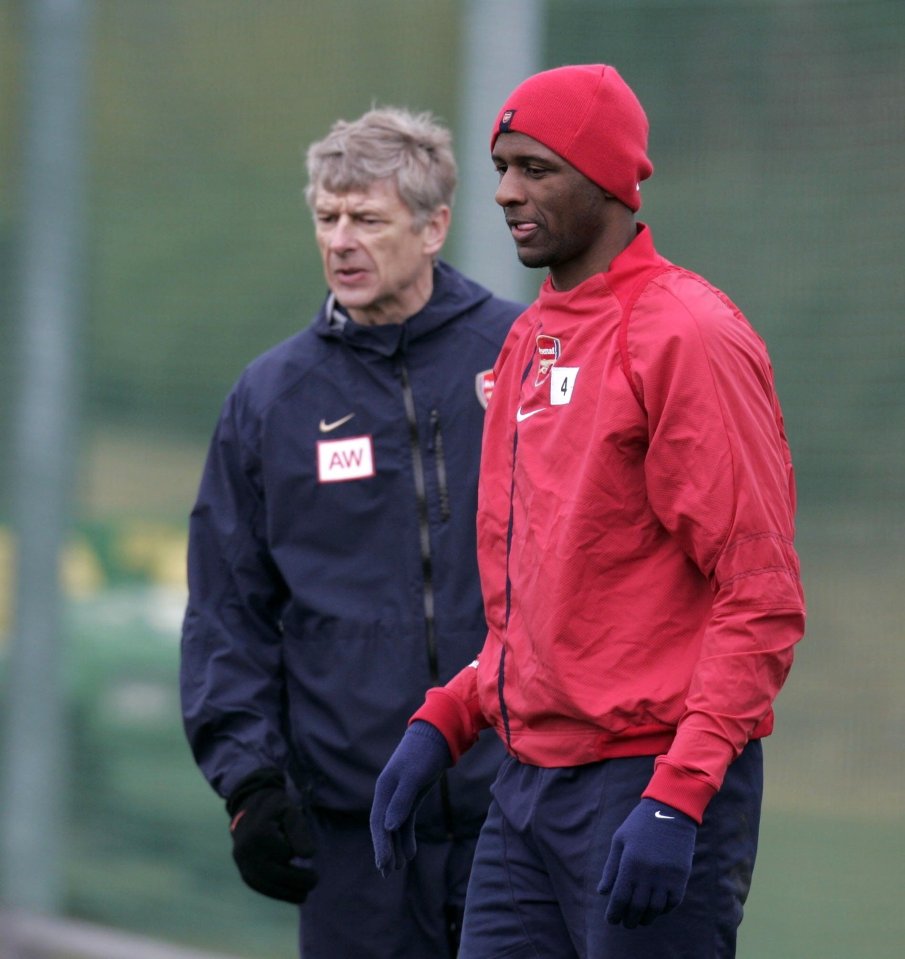  Patrick Vieira remains one of Wenger's best-ever signings