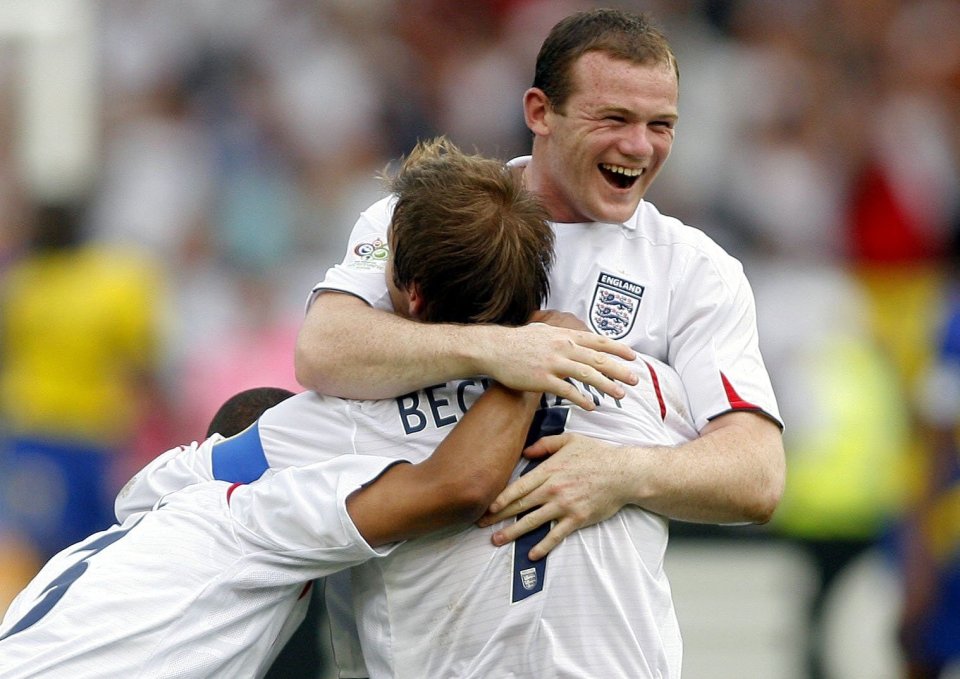  Rooney burst onto the scene at Euro 2004