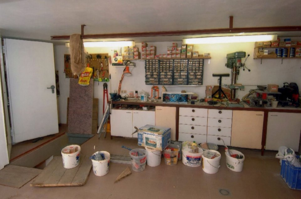  Natascha has since had the cellar filled with concrete - all that remains is a small square on the floor of the basement with 2011 carved into it