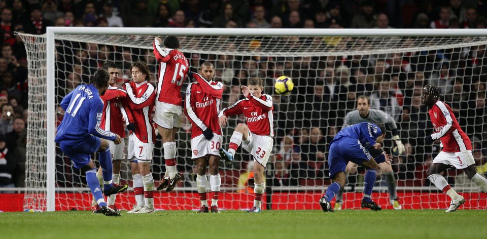  Didier Drogbas stunning free kick sealed a 3-0 win back in 2009