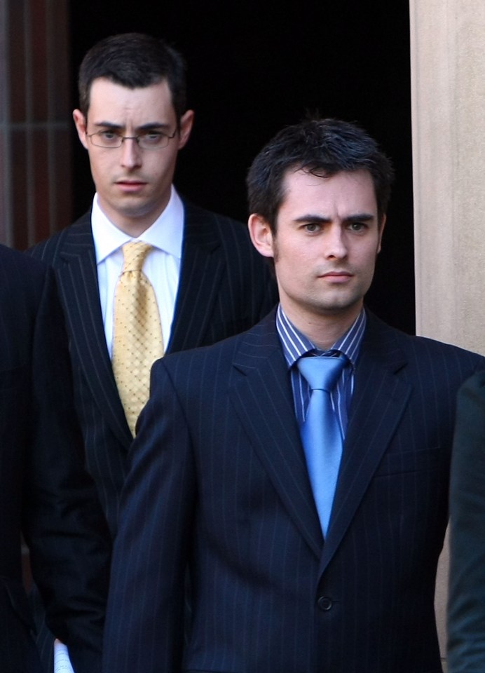  Anne has said he inflicted the 'cruellest possible deception' on her sons Mark and Anthony pictured here at court