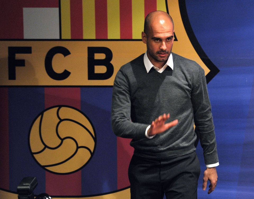  Pep Guardiola won three La Liga titles and two Champions Leagues at Barca