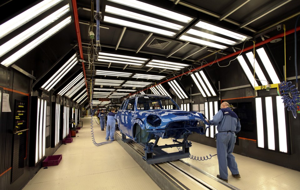  Jobs boost . . . 1.3m German workers have links to exports to the UK, including work at BMW carplant in Oxford