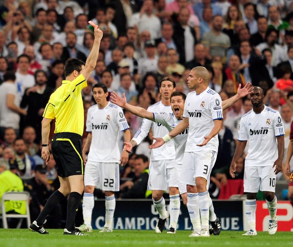  Pepe was sent off along with Jose Mourinho during Real Madrid's loss to Barcelona