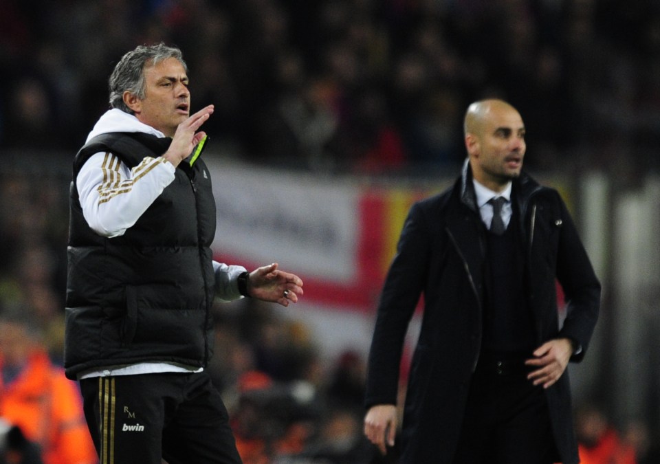 Jose Mourinho has seen nine players sent off against Pep Guardiola-led teams