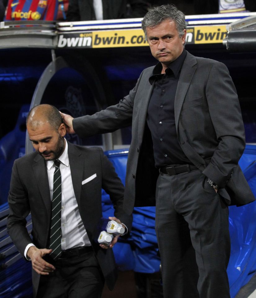 Jose Mourinho and Pep Guardiola were fierce enemies during their time in Spain