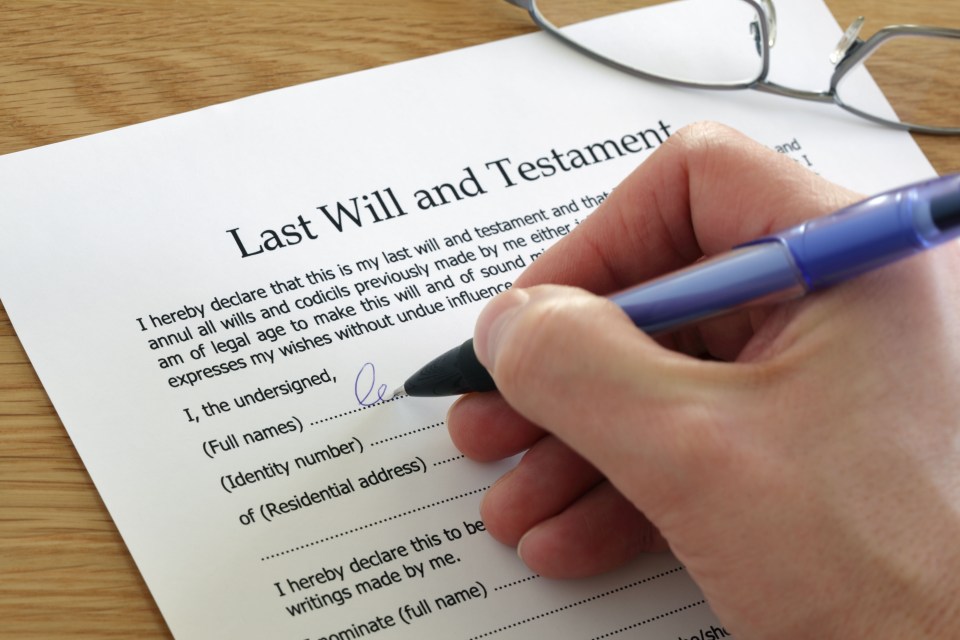  Not leaving a will could mean your relatives won't be entitled to anything