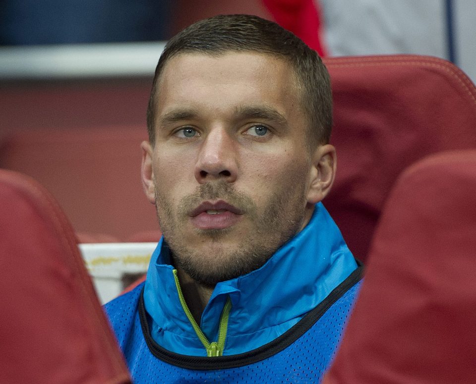  Nobody could argue with Podolski's scoring record but he spent most of his time on the bench