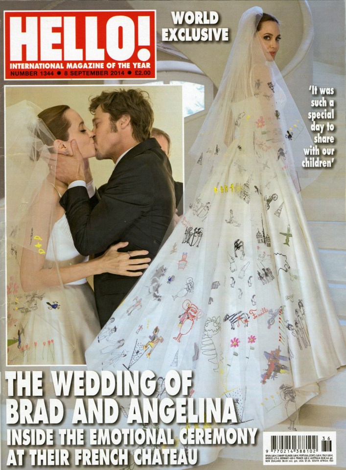  The newlyweds graced the front cover of many a magazine