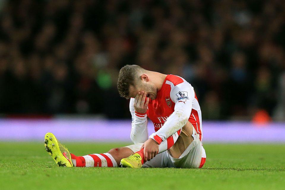  Wilshere's career has been plagued by injuries in its short lifespan to date