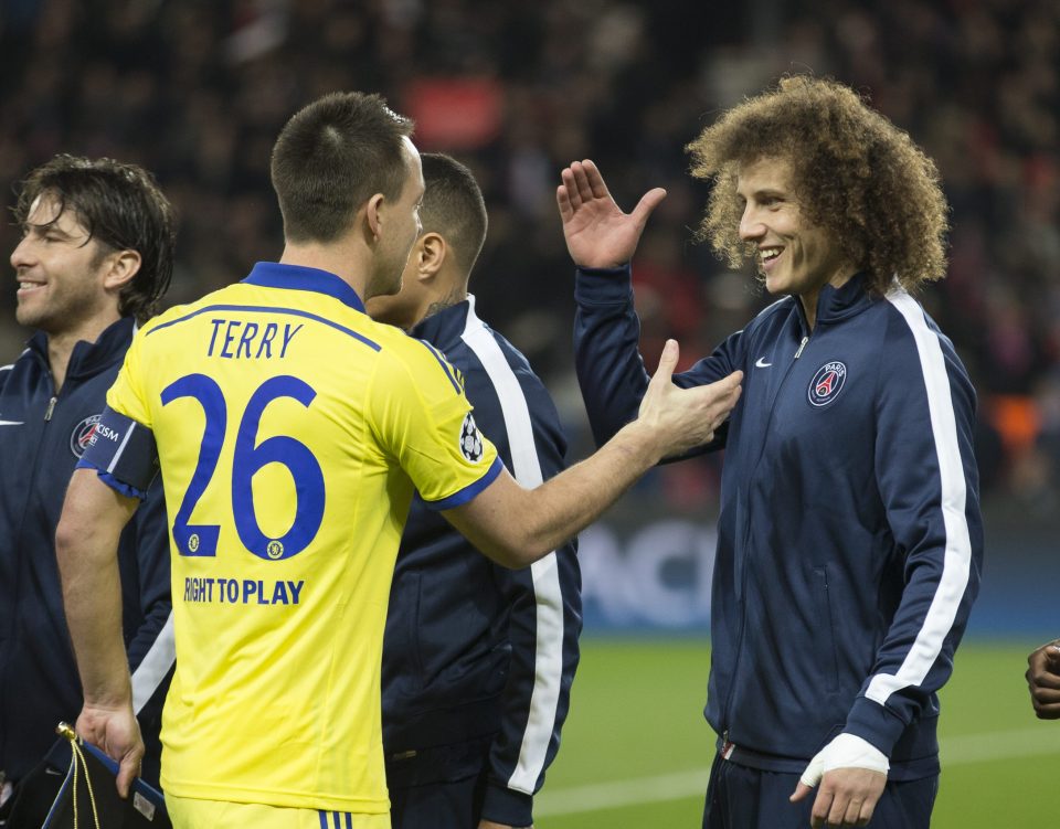  Terry will be reunited with Luiz at Chelsea after the international break