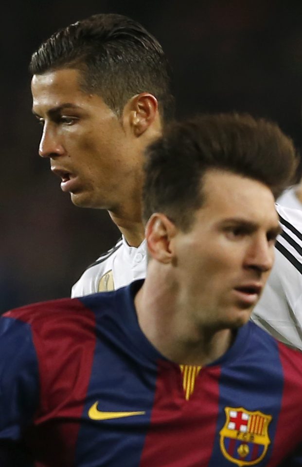 Cristiano Ronaldo and Messi