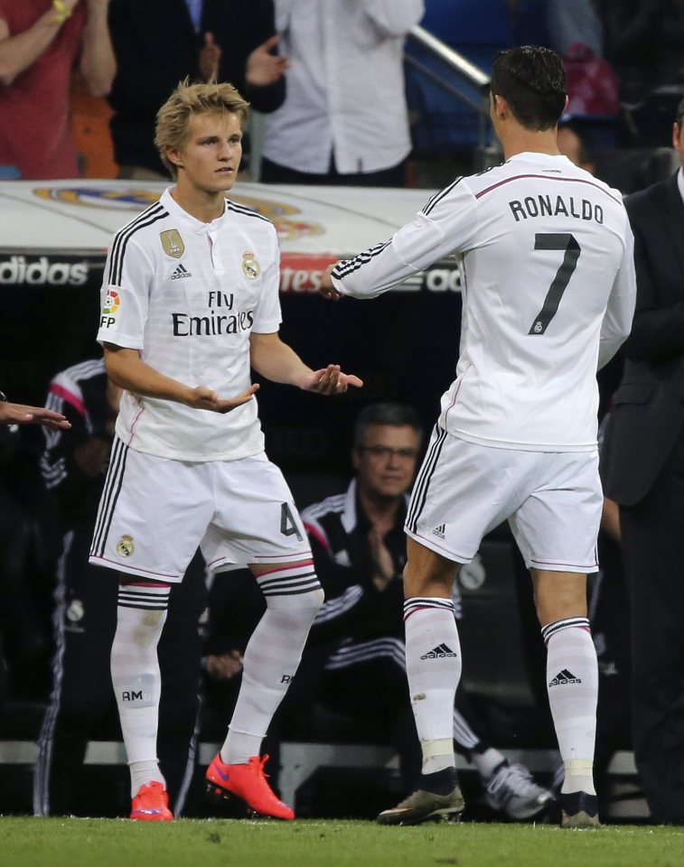  Martin Odegaard replaces Cristiano Ronaldo in a La Liga clash against Getafe