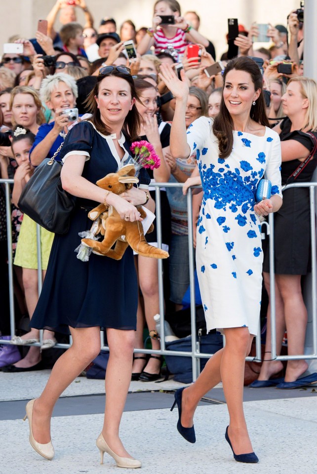 Rebecca Deacon is often seen carrying gifts given to the royals