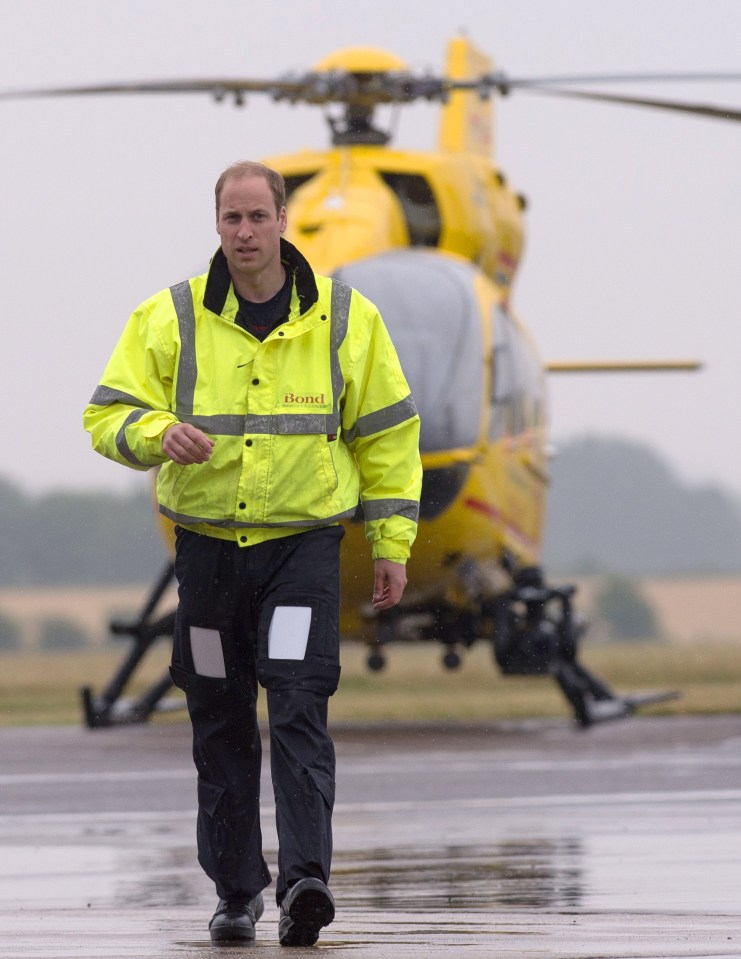  High life ... Wills buys the £5 breakfast in the staff cafe while working as an East Anglian Air Ambulance pilot