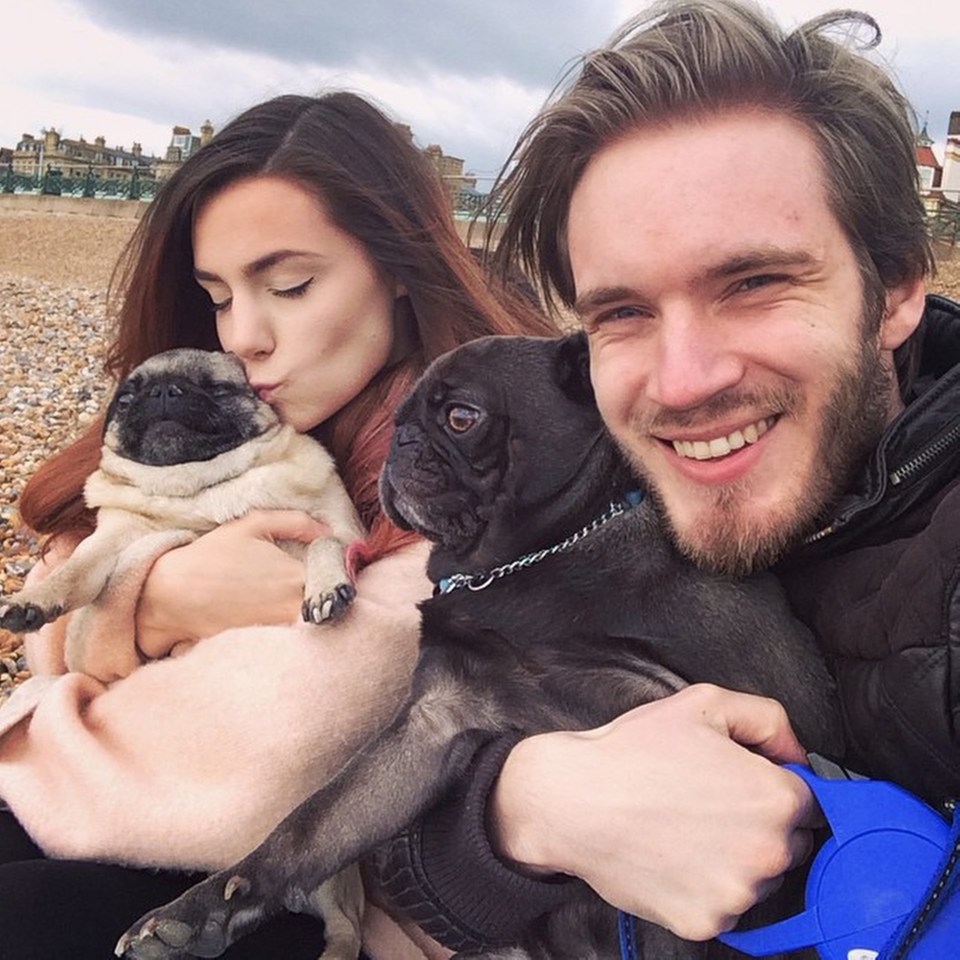  YouTube couple Marzia Bisognin and Felix Kjellberg