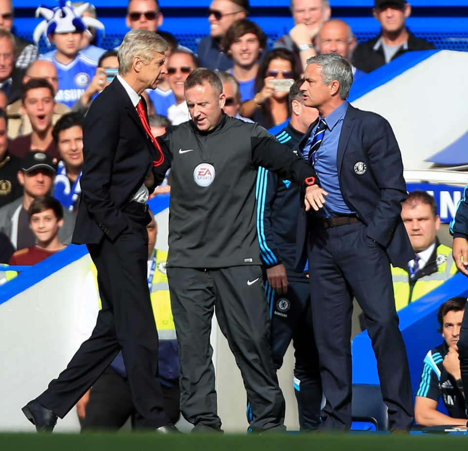  Jose Mourinho and Arsene Wenger have almost come to blows on a few occasions