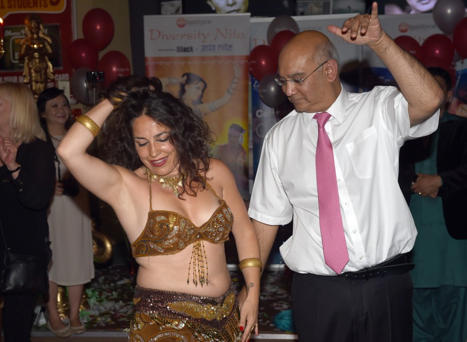  Mr Vaz dances during the Labour Party conference in Manchester, in 2014