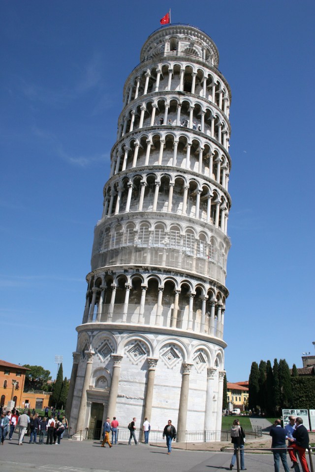  The apparent leaning of Angela Merkel and Theresa May has got people talking about what it reminds them of - including the Leaning Tower of Pisa