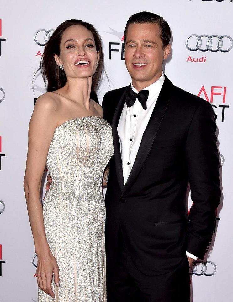  Happier times... Brangelina at a film premiere last year