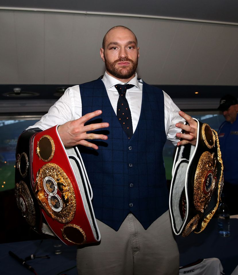 Fury won the titles in November after a brutal contest in Hamburg