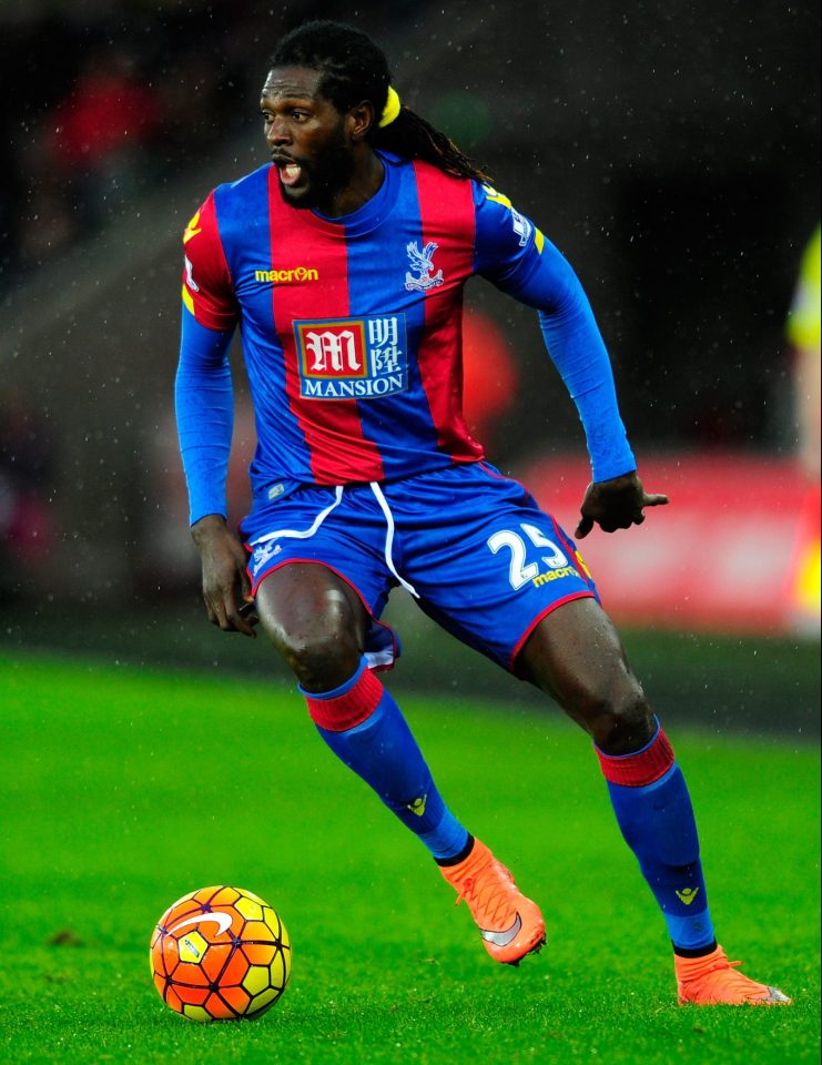  Emmanuel Adebayor is currently without a club after leaving Crystal Palace