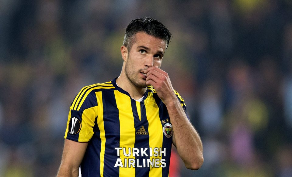  Fenerbache striker Robin Van Persie has failed to impress in Turkey