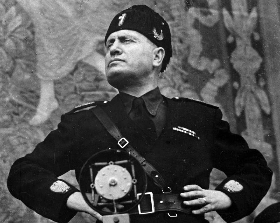  Benito Mussolini was Italy's fascist prime minister from 1922 to 1943