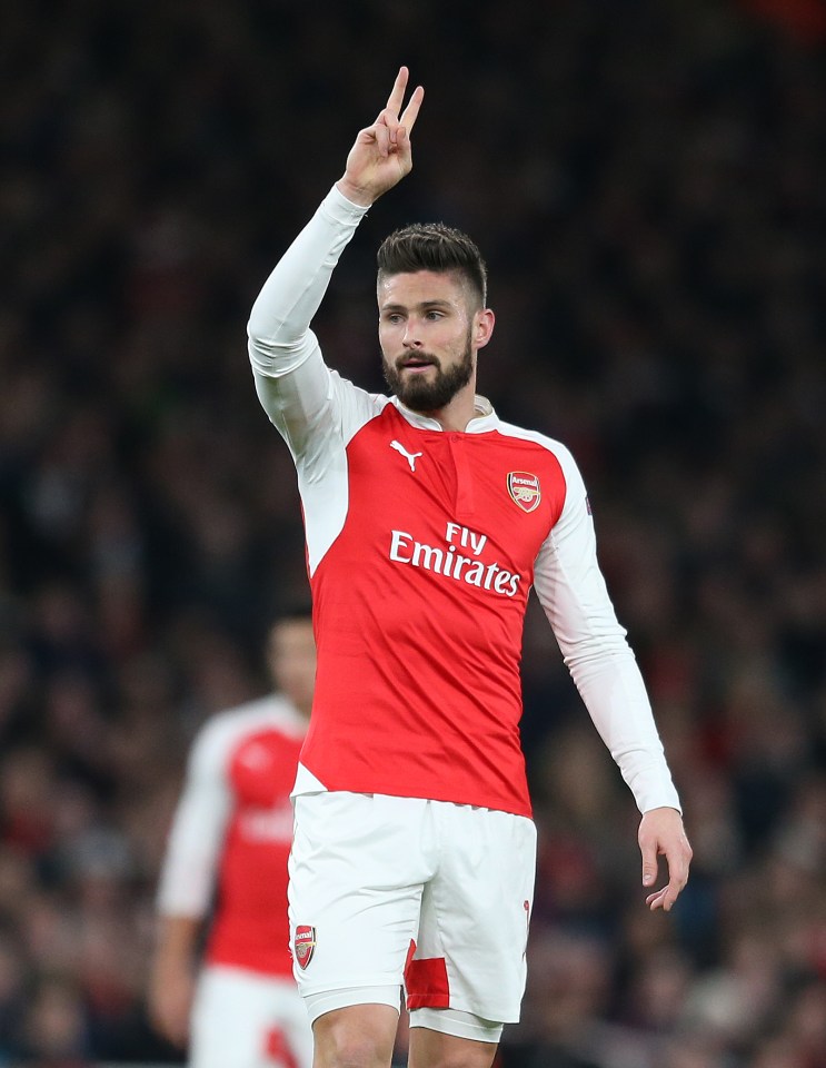 Giroud netted 16 times in the Premier League last term