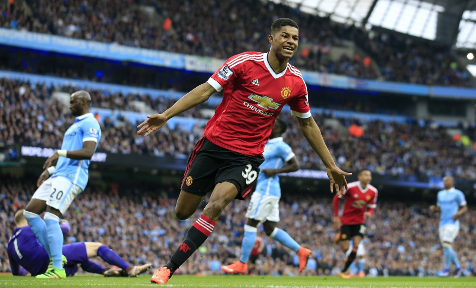  Marcus Rashford was the hero as Manchester United beat City 1-0 at the Etihad