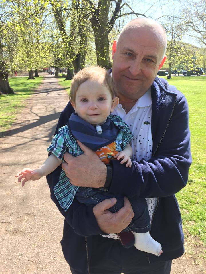  Pc Gordon Semple, 59, is pictured with his great nephew Xander, Family paid tribute to him following his death