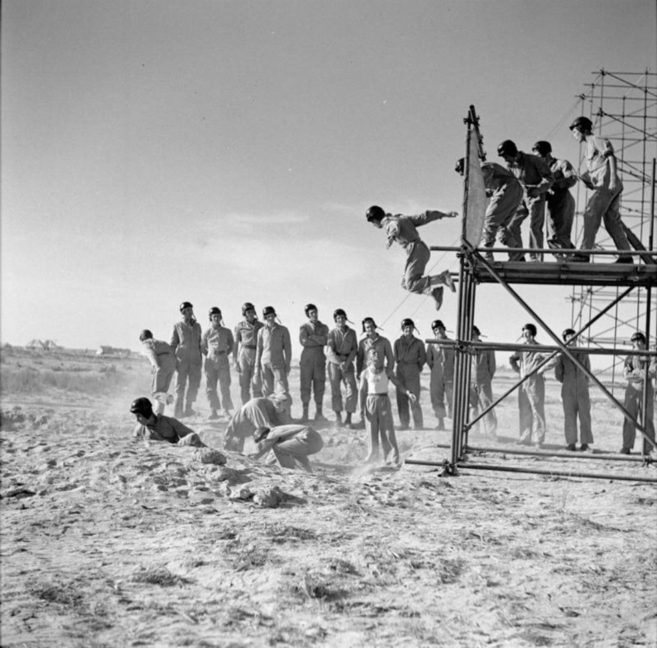  Training day...the unit is put through its paces in North Africa